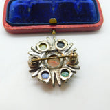 Scottish Miracle Silver Plated & Gemstone Costume Jewellery Kilt Brooch Vintage