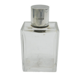 Art Deco Sterling Silver & Cut Glass Scent Bottle Antique 1938 Birmingham