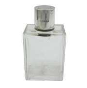 Art Deco Sterling Silver & Cut Glass Scent Bottle Antique 1938 Birmingham
