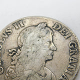 King Charles II Silver 2nd Bust Crown Coin Antique 1664 Fair-Fine Condition