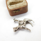 Sterling Silver Trooping the Colour Royal Queen Charm Pendant Vintage c1970