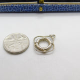 Sterling Silver Marine Ship's Life Ring Maritime Charm Pendant Vintage c1970