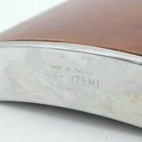 Stainless Stell & Leather 175ml Hip Flask Vintage English Made c2000