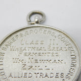 Sterling Silver Scottish Bakers 'Wheatmeal Bread' Prize Medal Antique 1935