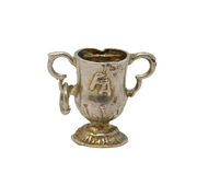 Sterling Silver FA Cup Football Trophy Charm Pendant Vintage c1970s
