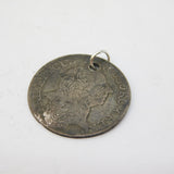 18th Century Prussian Silver 1/3 Thaler Coin Pendant Antique 1767