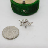 Sterling Silver Good Luck Elephant Charm Pendant Vintage c1970
