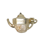 Sterling Silver Tea Or Coffee Pot Charm Pendant Vintage c1970