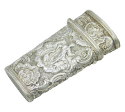 George III Sterling Silver Neoclassical Pattern Sewing Etui Case Antique c1790s