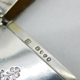 Victorian Sterling Silver Somerset Light Infantry Card Case Antique London