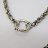 Sterling Silver Cable Link Chain Necklace Vintage c1970