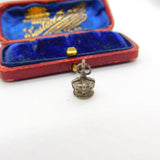 Sterling Silver Crown Charm Pendant Vintage c1970