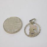 Sterling Silver St Christopher Charm Pendant Vintage c1970