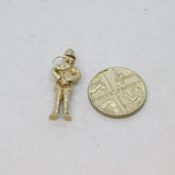 Sterling Silver Policeman Charm Pendant Vintage c1970