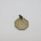 Sterling Silver Blue Enamel St Christopher Souvenir Charm Pendant Vintage c1970s