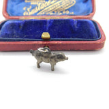 Sterling Silver Forest Piggy Charm Pendant Vintage c1970