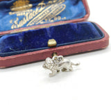 Sterling Silver Leo The Lion Star Sign Charm Pendant Vintage c1970