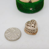 Sterling Silver Engagement Ring in the Box Charm Pendant Vintage c1970