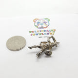 Sterling Silver Viking Nordic Warrior Charm Vintage c1970