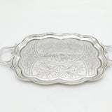 19th Century Russian .84 Silver Card or Drinks Tray Antique 1895 Moscow