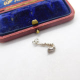 Sterling Silver Musical Saxophone Charm Pendant Vintage c1970