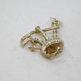 Scottish Sterling Silver Bagpipes Souvenir Charm Pendant Vintage c1970s
