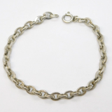 Italian .800 Standard Silver Curb Link Bracelet Vintage c1970 19cm Length
