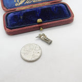 Sterling Silver Golf Clubs Charm Pendant Vintage c1970