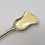 George II Sterling Silver Parcel Gilt Bowl Salt Shovel Antique c1750s