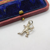 Sterling Silver Sagittarius the Archer Charm Pendant Vintage c1970