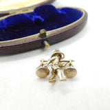 Sterling Silver Oriental Farmer Charm Pendant Vintage c1970
