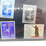 Collection Of Uncirculated Vintage Malta Maltese Stamps c1970