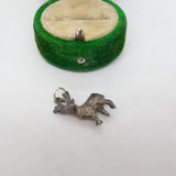 Sterling Silver Stag Deer Charm Pendant Vintage c1970