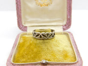 Sterling Silver Cut Out Stacking Ring Vintage c1970 Size M