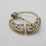 Sterling Silver Celtic Penannular Brooch Pin Vintage c1970s