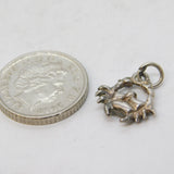 Sterling Silver Cancer the Crab Charm Pendant Vintage c1970s