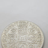 King George II Silver Roses Shilling Coin Antique 1747 Fine Condition