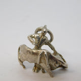 Sterling Silver Spanish Matador Charm Pendant Vintage c1970
