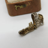 Sterling Silver Mother Hubbard Family in the Shoe Charm Pendant Vintage c1970