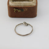 Sterling Silver Planished Ring Charm Pendant Vintage c1970