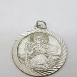 Georg Jensen Sterling Silver St Christopher Pendant Vintage c1970