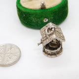 Sterling Silver Wishing Well Charm Pendant Vintage c1970