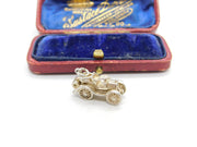 Sterling Silver Motor Car Charm Pendant Vintage c1970