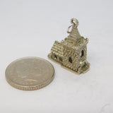 Sterling Silver Wedding in the Church Opening Charm Pendant Vintage c1970