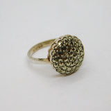 Sterling Silver Marcasite Art Deco Dress Ring Antique c1930s Size L
