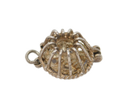 Sterling Silver Lobster Pot Charm Pendant Vintage c1970