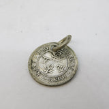 Queen Victoria Hong Kong Five Cents Coin Charm Pendant Antique 1889