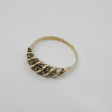 Sterling Silver Marcasite Art Deco Dress Band Ring Antique c1930 Size O
