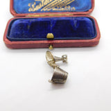 Sterling Silver Openable Champagne on Ice Charm Pendant Vintage c1970