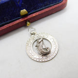 Sterling Silver Nassau Souvenir Charm Pendant Vintage c1970